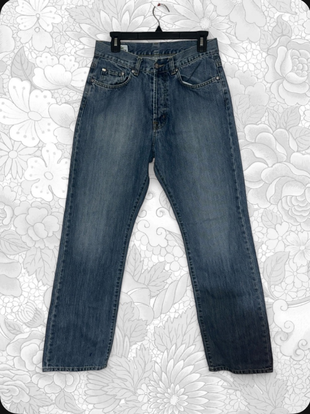 Lacoste Men's Straight Jeans in Blue Wash